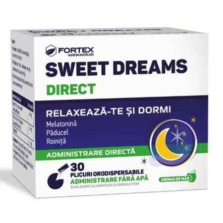 Sweet Dreams Direct, 30 plicuri orodispersabile, Fortex Nutraceuticals