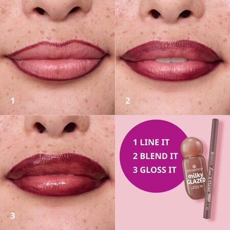 Balsam de buze Nuanta 05 Latte-Tude Milky Glazed Glossy Lip Balm, 4 ml, Essence 754570