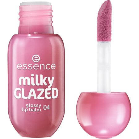 Balsam de buze Nuanta 04 Berry Au Lait Milky Glazed Glossy Lip Balm, 4 ml, Essence 754550