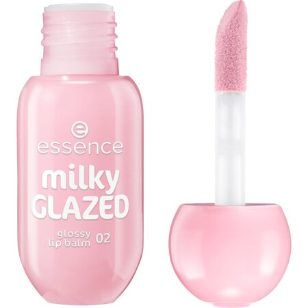 Balsam de buze Nuanta 02 Strawberry Whip Milky Glazed Glossy Lip Balm, 4 ml, Essence 754519