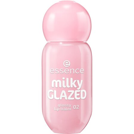 Balsam de buze Nuanta 02 Strawberry Whip Milky Glazed Glossy Lip Balm, 4 ml, Essence