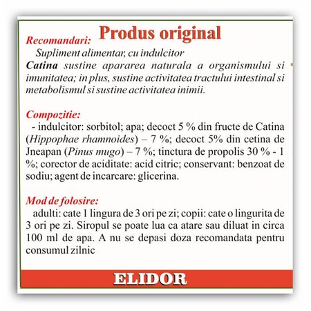 Sirop Bronho-Expres, 200 ml, Elidor 754594