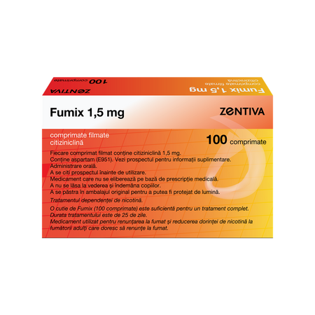 Fumix, 1,5 mg, 100 comprimate filmate, Zentiva 754597