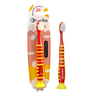 Periuta de dinti pentru copii 4+ ani Rocket 10500 Super Soft, culoare rosu-galben, 1 bucata, Nordics