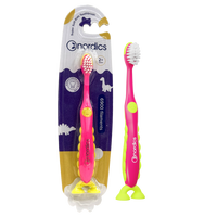 Periuta de dinti pentru copii 2+ ani Dino 6900 Super Soft, culoare mov-galben, 1 bucata, Nordics