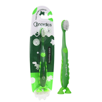 Periuta de dinti pentru copii 2+ ani Dino 6900 Super Soft, culoare verde, 1 bucata, Nordics