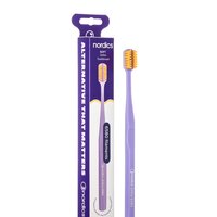 Periuta de dinti pentru aparat dentar si retainere Premium Ortho 6580 Soft, culoare mov-portocaliu, 1 bucata, Nordics