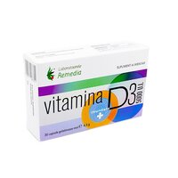 Vitamina D3 5000UI, 30 comprimate, Remedia