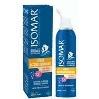 Spray nazal cu efect decongestionant cu apa de mare hipertonica si acid hialuronic, 100 ml, Isomar