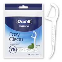 Scobitori cu ata dentara Essential Floss Picks, 75 bucati, Oral B