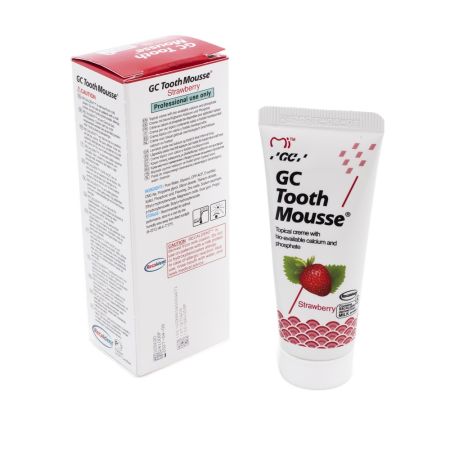 Crema topica remineralizanta pe baza de apa cu aroma de capsuni Tooth Mousse, 40 g, GC 654259