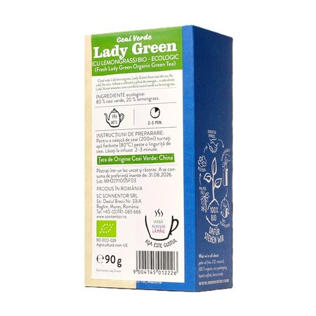 Ceai verde Bio Lady Green, 90 g, Sonnentor 755200