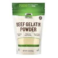 Pulbere Gelatina bovina, 454 g, Now Foods