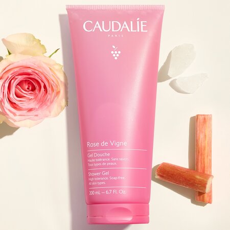 Gel de dus parfumat Rose de Vigne, 200 ml, Caudalie 755500