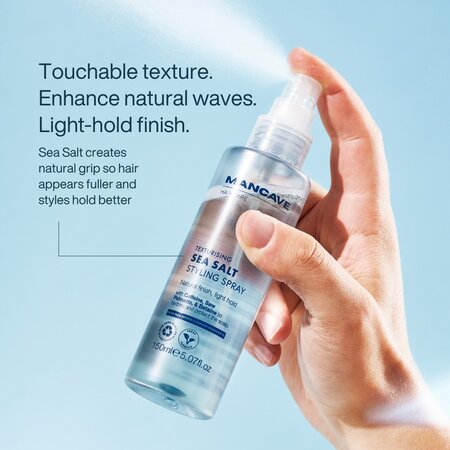 Spray de styling cu sare de mare, 150 ml, Mancave 755649