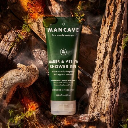 Gel de dus pentru barbati Amber&Vetiver, 200 ml, Mancave 755791