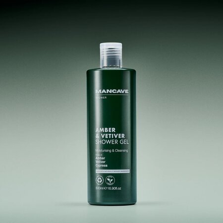 Gel de dus pentru barbati Amber&Vetiver, 500 ml, Mancave 755795