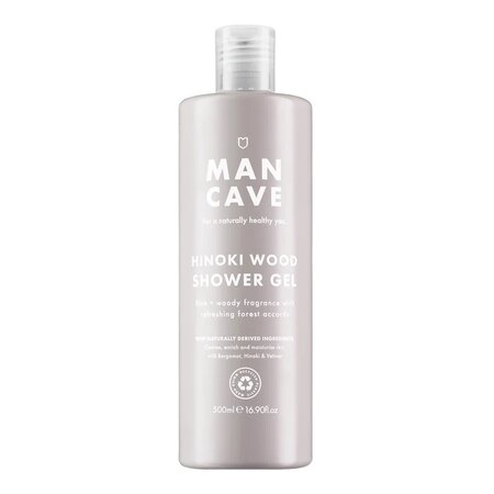 Gel de dus pentru barbati Hinoki Wood, 500 ml, Mancave