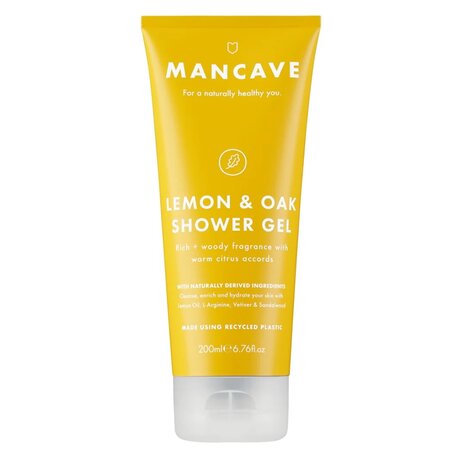 Gel de dus pentru barbati Lemon&Oak, 200 ml, Mancave