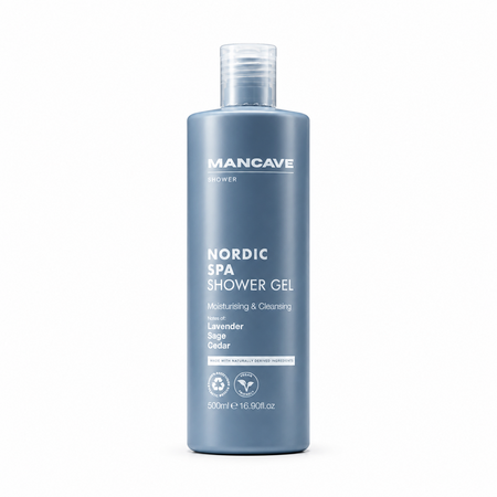 Gel de dus pentru barbati Nordic Spa, 500 ml, Mancave