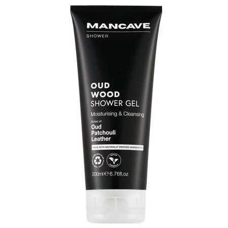 Gel de dus pentru barbati Oud Wood, 200 ml, Mancave