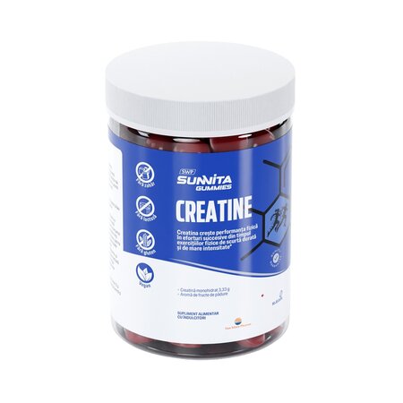 Jeleuri cu creatina Gummies Creatine SWP Sunvita, 90 jeleuri, Sun Wave Pharma