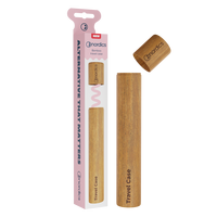 Toc de calatorie din bambus pentru periuta de dinti Bamboo Travel Case, 1 bucata, Nordics