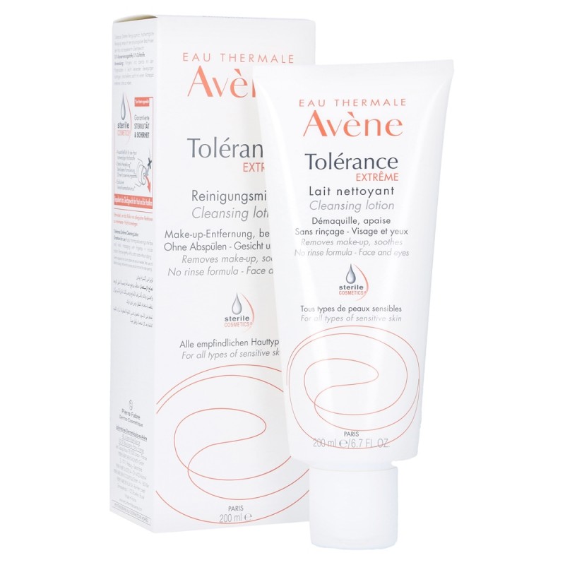 Lapte demachiant pentru piele sensibila Tolerance Extreme, 200 ml, Avene