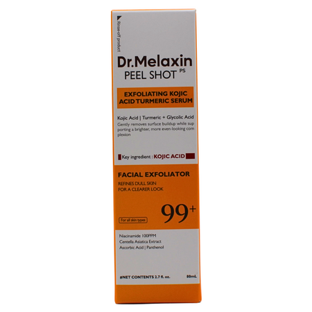 Ser exfoliant cu acid kojic si turmeric pentru pete pigmentare Peel Shot, 80 ml, Dr. Melaxin 756108