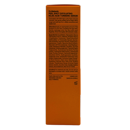 Ser exfoliant cu acid kojic si turmeric pentru pete pigmentare Peel Shot, 80 ml, Dr. Melaxin 756111