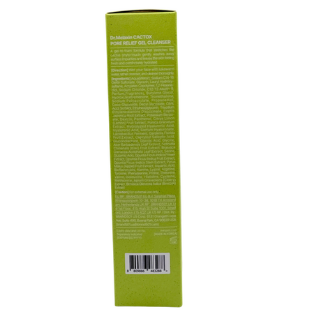 Gel de curatare cu mucina de cactus, LHA, AHA si PHA Cactox Pore Relief, 120 ml, Dr. Melaxin 756115