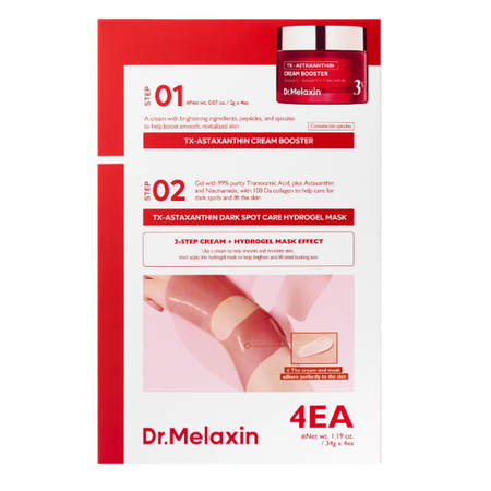 Masca hidrogel cu acid tranexamic TX-Astaxanthin, 36 g, Dr. Melaxin