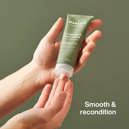 Exfoliant facial cu samburi de masline, 100 ml, Mancave 756127