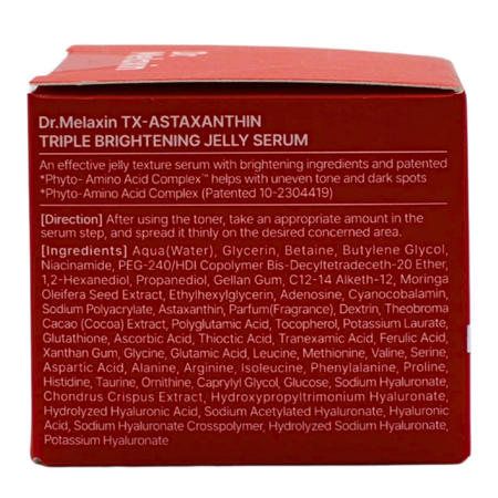 Ser cu efect de luminozitate TX-Astaxanthin Triple Brightening Jelly, 30 ml, Dr. Melaxin 756142