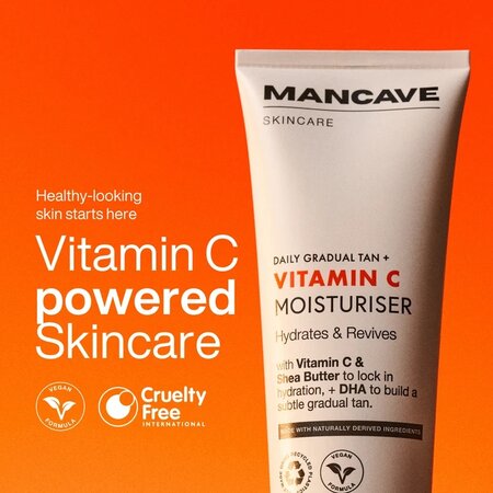 Crema hidratanta cu vitamina C si efect autobronzant gradual, 100 ml, Mancave 756169