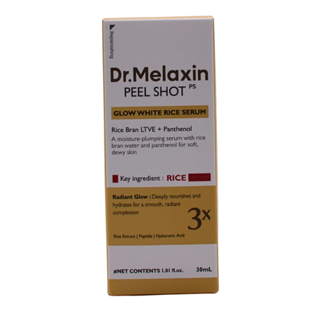 Ser cu orez pentru luminozitate Peel Shot, 30 ml, Dr. Melaxin 756217