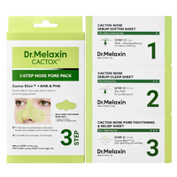 Plasturi pentru nas cu AHA, PHA si extract de cactus, 3 seturi x 6.2 g, Dr. Melaxin