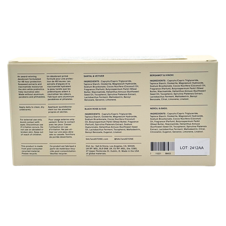 Set cu mini deodorante Discovery, 4x28 g, Salt & Stone 756497