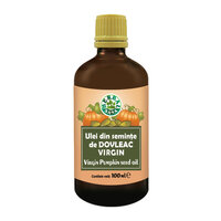 Ulei din seminte de dovleac virgin, 100 ml, Herbavit