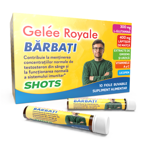 Gelee Royale pentru barbati, 10 fiole buvabile, Justin Pharma