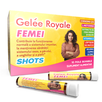 Gelee Royale pentru femei, 10 fiole buvabile, Justin Pharma