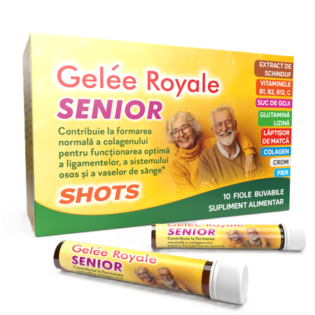 Gelee Royale pentru seniori, 10 fiole buvabile, Justin Pharma