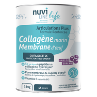 Colagen marin cu membrana de ou si vitamina C, 280 g, Nuviline