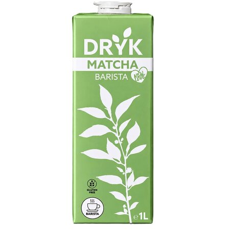 Bautura vegetala de ovaz cu matcha Barista, 1000 ml, Dryk