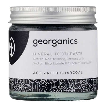Pasta de dinti minerala pentru albire Activated Charcoal, 120 ml, Georganics