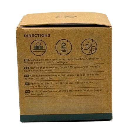 Pasta de dinti cu fluor Peppermint, 60 ml, Georganics 756615