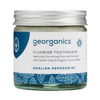 Pasta de dinti cu fluor Peppermint, 60 ml, Georganics