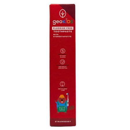 Pasta de dinti cu hidroxiapatita si aroma de capsuni pentru copii, 75 ml, Georganics 756625