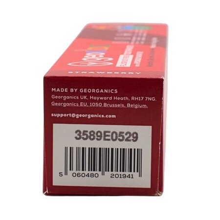 Pasta de dinti cu hidroxiapatita si aroma de capsuni pentru copii, 75 ml, Georganics 756626