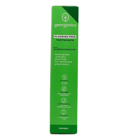 Pasta de dinti cu hidroxiapatita si aroma de fenicul, 75 ml, Georganics 756643